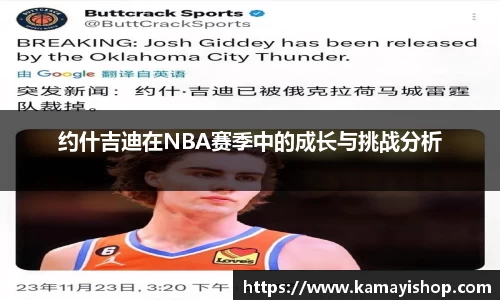 约什吉迪在NBA赛季中的成长与挑战分析